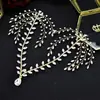 Tocados Europeos y Americanos Diadema de Novia Hecha a Mano Cadena para la Frente con Pedrería Colgante Joyería Accesorios para el Cabello de Vestido de Novia Accesorios Creativos A445