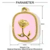 Pingente DIY de Aço Titânio Rosa Óleo de Frutas Ins Feminino Cereja Morango Pimenta Joia de Aço Inoxidável