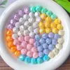 12mm cor sólida banhado AB acrílico fig furo passante contas diy corrente de celular pulseira material de contas feito à mão lote