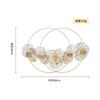 Selección estricta de luz de decoración de pared de metal de hierro transfronterizo de lujo doble redondo colgante de pared porche sala de estar colgante decorativo