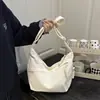Bolsa de Corduroy Tipo Bollo Súper Popular de Otoño para Mujer 2025 Nuevo de Moda Versátil Casual Bolso de Hombro Ropa de Trabajo Gran Capacidad Bolso Cruzado