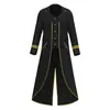 Disfraz de Rendimiento Halloween Jiamei Medieval Retro Chaqueta de Esmoquin de Longitud Media Gótico Steampunk