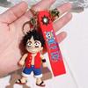 Dibujos animados lindo dibujos animados una pieza Luffy muñeca coche bolsa colgante llavero venta al por mayor llavero pequeño regalo