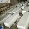 Banco de concreto aparente com terrazzo criativo, banco personalizado para paisagismo de jardim externo e área turística, banco combinado