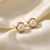 Pendientes de Perla Estilo Francés Vintage Aguja de Plata, Sensación de Nicho de Alta Gama, Atmósfera Suave, Pendientes Delicados, Versátiles para el Viaje Diario