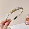 Diadema de Color Café de Alta Corona para Otoño e Invierno para Mujeres, Diadema Retro Francesa, Pinza Antideslizante para Lavarse la Cara, Nuevo Accesorio de Cabello de Moda