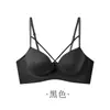 Sujetador push-up sexy con copas de pico profundo de 6 cm para pechos pequeños y planos, sin copa vacía, para niñas