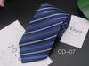 Corbata de negocios para hombre de 8 cm, disponible en fábrica. Corbata de mano profesional para entrevistas, corbata a rayas, de poliéster y seda jacquard para hombre.