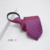 Precio de fábrica corbata con cremallera negra para hombre formal de negocios boda 8cm corbata profesional fácil de tirar nudo libre gente perezosa