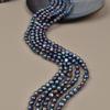 4-9 Perlas de forma irregular barroca accesorios para joyería diy perlas de agua dulce de color verde pavo real mágico negro
