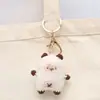 Colgante de gato siamés tejido a mano terminado adornos de muñeca tejidos a ganchillo colgante de llavero tejido accesorios para bolso
