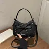 Moda Estelar Tendencia Luna Creciente 2026 Nuevo Lazo Estilo Coreano Tendencia Chic Bolso de Hombro Cruzado Único para Mujer