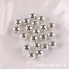Accesorios para joyería DIY materiales para ensartar 6 mm plata K blanca dorada CCB cuentas sueltas cuentas acrílicas galvanizadas