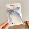 Pinzas de pelo florales de colores estilo coreano, pinzas elegantes y exquisitas para flequillo lateral, pasadores de lazo lindos para niñas