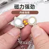 Cadena de Estrella Pequeña con Hebilla Magnética para Evitar que los Pantalones Arrastren el Suelo, Linda Hebilla para Fijar Puños, Longitud Ajustable