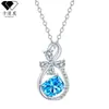 Kamanqi Estilo Europeo y Americano Transfronterizo Collar con Incrustaciones de Amor Infinito Joyería Romántica de Gama Alta para Mujer Nuevo Estilo Amazon Tk