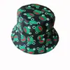 Sombrero de Pescador Creativo Estampado de Doble Cara 100% Algodón para Hombre y Mujer Casual al Aire Libre Protección Solar Sombrero para el Sol Popular en Internet Combinación Perfecta Sombrero de Cubo