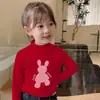 Y2274# Camiseta de Manga Larga de Joker para Niña Nueva Camiseta de Respaldo para Niños Primavera y Otoño Delgada de Manga Larga Camiseta de Cuello Redondo para Niños Medianos y Grandes