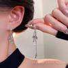 Pendientes largos de borla de circón ultra-flash de alta calidad, temperamento Joker exquisito, pendientes largos para mujer, pendientes de socialité de Corea del Sur, venta al por mayor