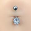 Anillos de Ombligo Transfronterizos de Exportación Acero Inoxidable 316 con Circonita Incrustada Estilo Europeo y Americano Piercings de Ombligo Personalizados Mariposa Corazón Lazo