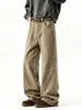 Jeans de algodón lavado de pierna recta para hombre, nuevo estilo americano de primavera y otoño, modernos, versátiles, holgados, casuales, pantalones básicos de pierna ancha