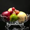 Plato de Fruta de Vidrio, Moderno y Lujoso, Plato de Fruta de Aspecto Elevado para Uso Doméstico, Cubo de Fruta Triangular, Plato de Fruta para Snacks de Bar KTV