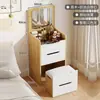 Nuevo tocador multifuncional para espacios pequeños, gabinete de almacenamiento, mesa de maquillaje estilo crema, mesa abatible, tocador de dormitorio para mujeres