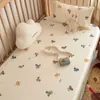 Cuna de Modal Clase A Sábana Ajustable de Seda Helada Cama Pequeña de Empalme Cubierta de Cama Refrigerante de Verano Cubierta de Colchón para Niños