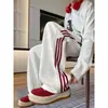 Pantalones Deportivos de Chándal con Tres Rayas Estilo High Street Americano para Hombre, Pantalones Largos Rectos Sueltos Vintage de Primavera, Pantalones Largos Casuales de Talla Grande para Hombre