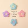 Tela Flor Hecha a Mano diy Accesorios Bordada Colorida Flor de Gasa Flor de Cinco Pétalos Accesorios para Ropa Incluyendo Núcleo de Gasa Cinco Pétalos