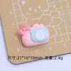Câmera de Gatinho Fofo Desenho Animado Acessórios de Joias Artesanais DIY Resina de Cola Cremosa Pequenos Acessórios Material para Presilha de Cabelo Atacado