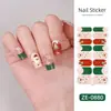 Fábrica de Origem Zhengxiang Filme Personalizado para Esmalte de Unha Adesivos de Unha Floco de Neve Boneco de Neve Árvore de Natal Adesivos de Arte para Unhas Oem