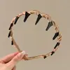 Diadema de lujo ligero sintiendo presión ambiente para el cabello diadema cara femenina accesorio para el cabello de lazo estilo retro Hong Kong pinza para el cabello tocado de alta gama