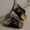 Chinelos Infantis Retrô da Moda para o Verão, Sandálias Confortáveis de Solado Grosso para Uso Externo para Meninos e Meninas, Sapatos de Cortiça Antiderrapantes para Praia Tendência