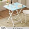 Mesa Pequeña Mesa Plegable Hogar Apartamento Pequeño Mesa de Comedor Sencilla Casa de Alquiler Exterior Puesto Portátil Comedor Mesa Cuadrada