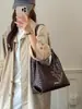Bolso de Axila Tejido de Gran Capacidad para Mujer 2026 Otoño Nuevo Elegante Casual Bolso Madre-Hijo Bolso Tote Transfronterizo para Viajes