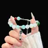 Nuevo Pulsera de Borla con Cuentas de Estilo Chino, Exquisita y a la Moda, de Nicho, Bidimensional, Lujo Ligero, Versátil, Apilable, Pulsera de Cuentas Impresionantemente Hermosa