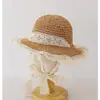 Sombrero de Paja para Niños Sombrero de Bebé para Mujer Sombrero para el Sol para Padres e Hijos Sombrero de Playa Princesa Protección Solar de Primavera y Verano Sombrero para el Sol para Bebé de Niña