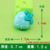 Acessórios de Resina para Crocs Cola Creme DIY Capinha de Celular Rabanete Grande Morango Cereja Abacaxi Laranja