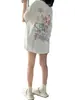 Camiseta de Manga Corta de Algodón Puro Talla Grande para Hombres y Mujeres, Estilo Retro Americano Holgado, Conjunto de Pareja, Top Chic Estilo Hong Kong, Moderno