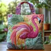 Nueva tienda independiente TEMU, Novedad en Amazon: bolsa de mano acolchada con estampado digital, bolsa casual de algodón tipo chaqueta