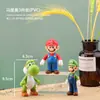Super Mario Transfronterizo Mario Adornos Yoshi Luigi Pastel de Cumpleaños Juguete para Hornear Figura