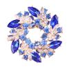Estilo Coreano Popular Color Lujo Diamante Flor Bauhinia Guirnalda Grande Broche de Cristal Hebilla para Toalla de Seda para Mujer Aleación de Protección Ambiental Joyería