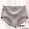 [Personalización de Procesamiento] Blast Rojo de Red Cintura Media Ropa Interior de Color Sólido 100% Algodón Ropa Interior de Talla Pequeña para Mujer