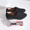 Zapatos de Mujer Cómodos con Tacón de Cuña, Suela Suave, Transpirables, Punta Fina, Zapatos para Mamá, Ligeros, Antideslizantes, Zapatos Casuales, Tallas 36-43