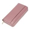 Billetera Larga Multifuncional para Mujer Transfronteriza Antirrobo RFID Acordeón Genuina Bolsa de Recogida Ranuras Multitarjeta Monedero Clutch