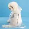 Impermeable para perro transparente para perros grandes y medianos Teddy Samoyedo Golden Retriever Bichón perro pequeño impermeable ropa para mascotas impermeable