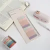Set de Notas Adhesivas Coloridas Serie de Colores Morandi para Mascotas, Papel de Memo Transparente Estilo Ins, Pestañas Índice para Planificador