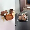 Lonchera de plástico divertida y bonita con dibujos animados para niños con juego de tetera, lonchera para estudiantes, taza, microondas, bolso portátil