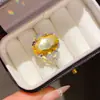 Anillo Abierto Ovalado de Circonita Super Brillante, Moderno, Lujoso, de Alta Gama, Anillo para el Dedo Índice, Joyería de Diseño Versátil de Nicho